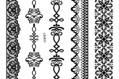 LS611-New-2015-A5-sheet-henna-temporary-metallic-black-lace-bracelet-font-b-ankle-b-font