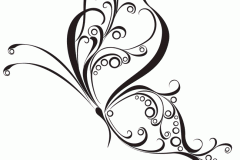 Butterfly-On-Rose-Vine-Tattoo-Design-1