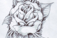Beautiful-Rose-Vine-Tattoo-On-Left-Leg-1